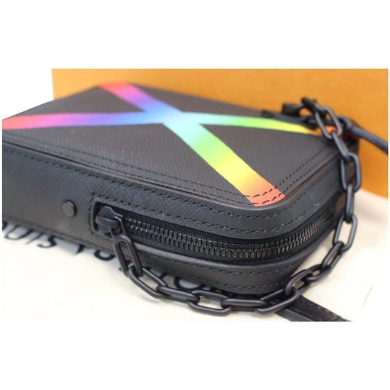 Louis Vuitton Taiga Rainbow Danube Messenger Bag - Black Messenger Bags,  Bags - LOU503998