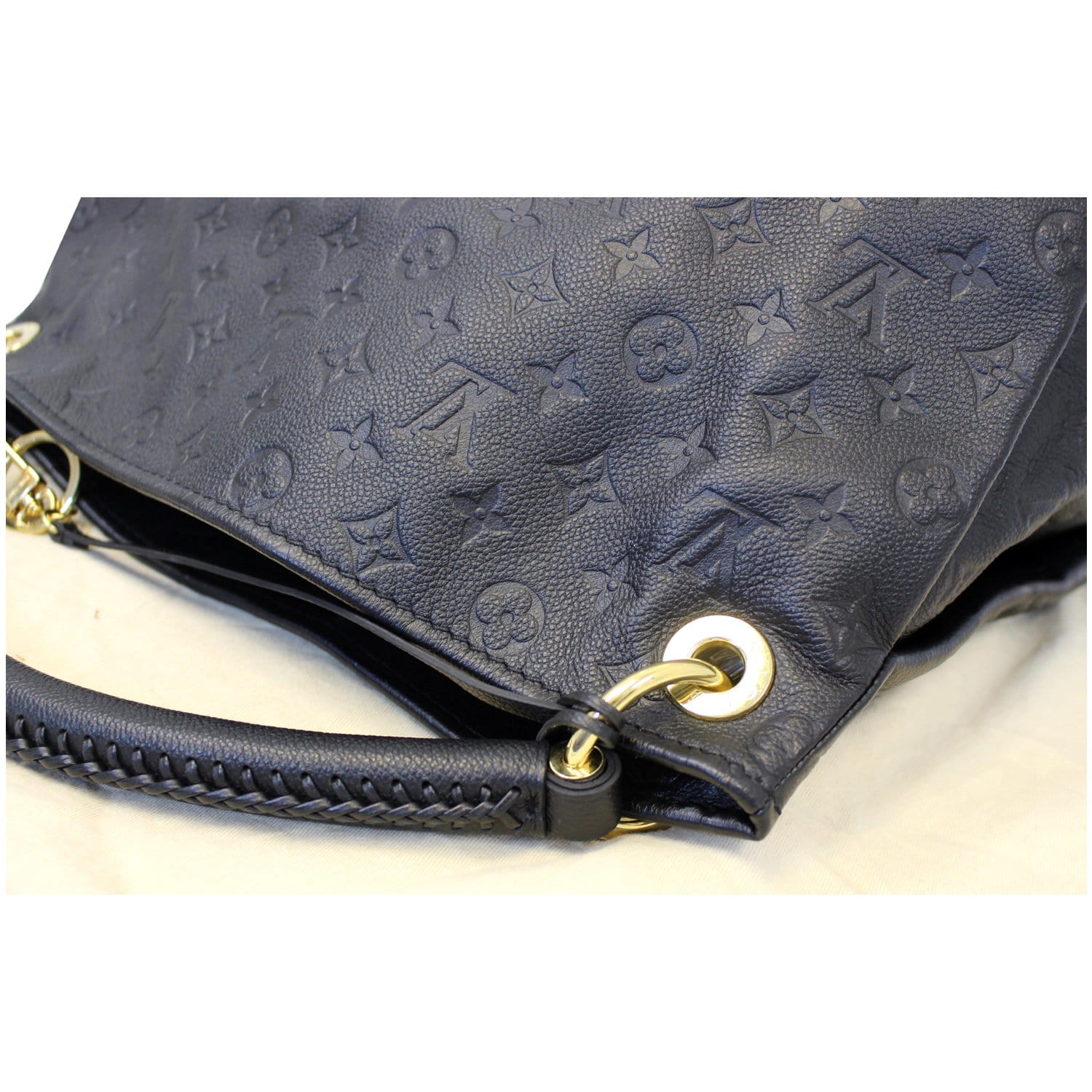 LOUIS VUITTON Artsy MM Empreinte Leather Shoulder Bag Black-US