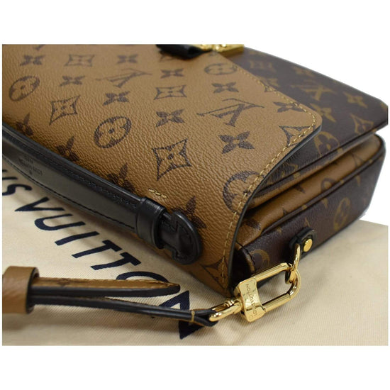 Louis Vuitton Brown Monogram Reverse Coated Canvas Pochette Métis