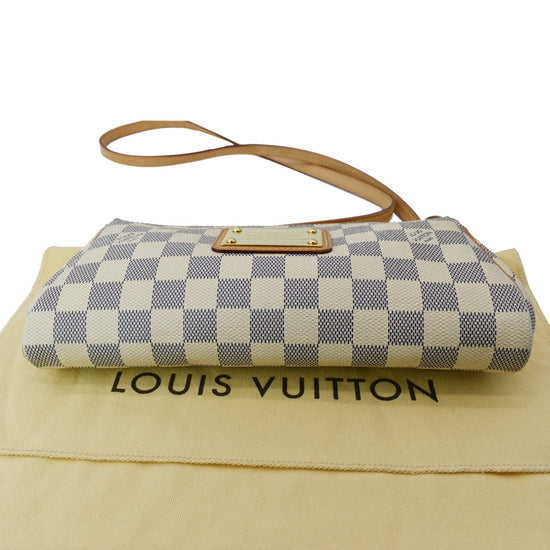 Louis Vuitton, Damier Azur Eva Pochette, cream white and…