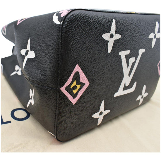 Louis Vuitton Neonoe MM Wild at Heart Black in Coated Canvas with Gold-tone  - US