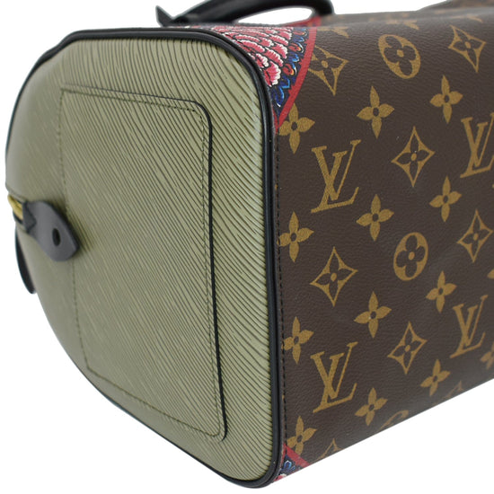 Authentic Louis Vuitton Limited Edition Kabuki Monogram Speedy Bag Handbag  LE