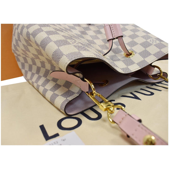 Louis Vuitton Damier Azur Neonoe Shoulder Bag Eau De Rose N40152 Ladies  *Pts313