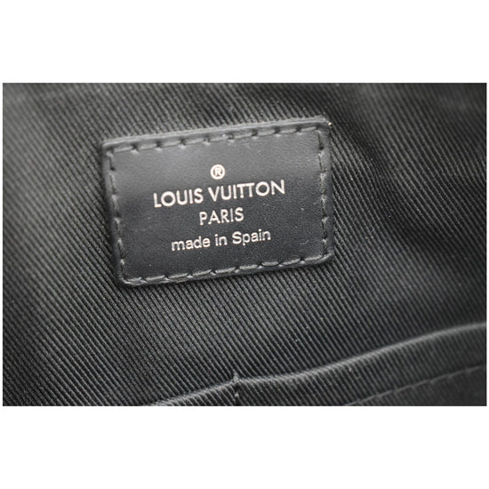 LOUIS VUITTON Shoulder Bag N41211 Mick PM Damier Grafitto Canvas Black –