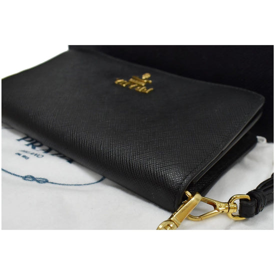 Prada Pattina mini bag in black saffiano leather GHW - DOWNTOWN UPTOWN  Genève