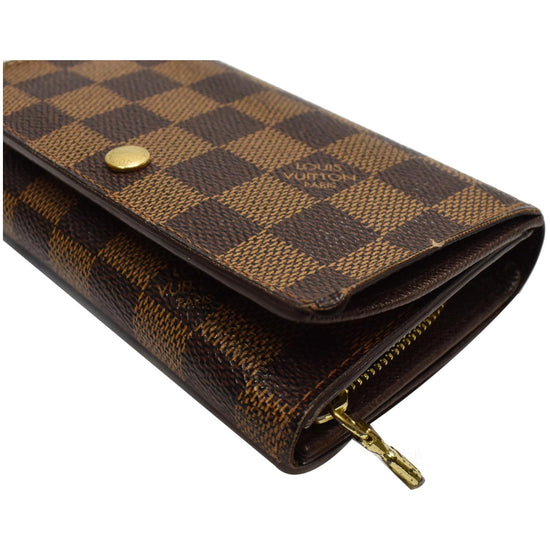 Louis Vuitton Damier Ebene Canvas Porte Monnaie Billets Tresor Wallet