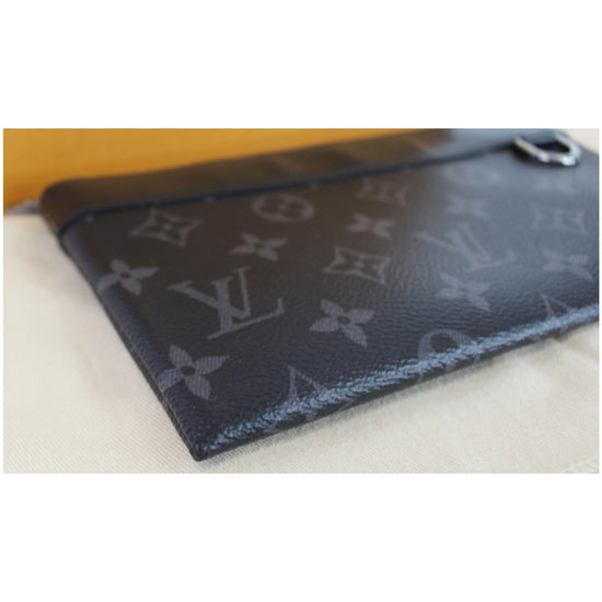 Louis Vuitton Mens Pochette Discovery Monogram Eclipse PM – Luxe Collective