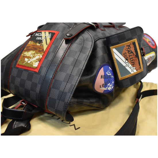 ULTRA RARE LOUIS VUITTON Christopher Damier Graphite Alpes Patch Backpack  Alps