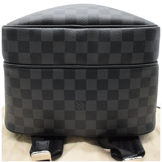 louis vuitton black checkered backpack