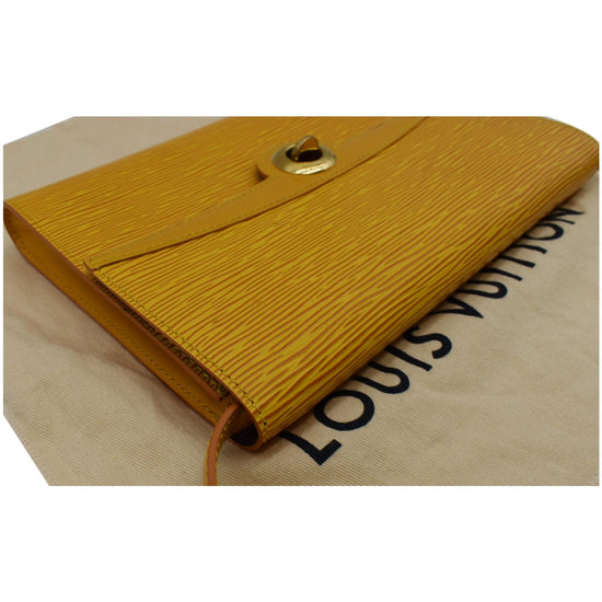 Louis Vuitton Yellow EPI Pochette (AR1927)