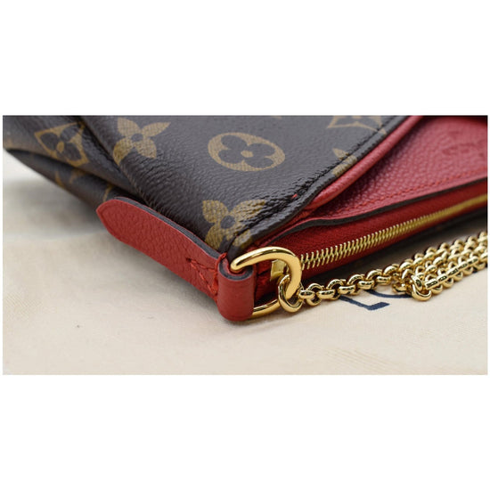 LOUIS VUITTON Monogram Pallas Clutch Cherry 1231888