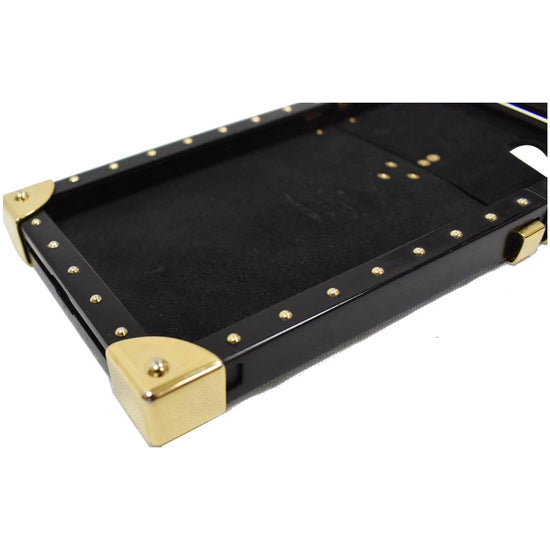 iPhone LV Gold Black Monogram Trunk Cover