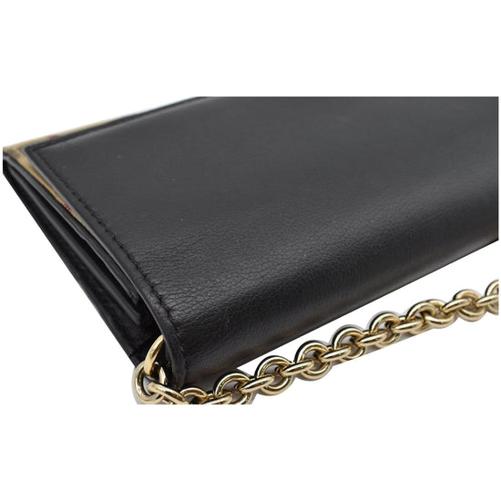 Burberry House Check Henley Chain Wallet (SHF-8PkzNG) – LuxeDH