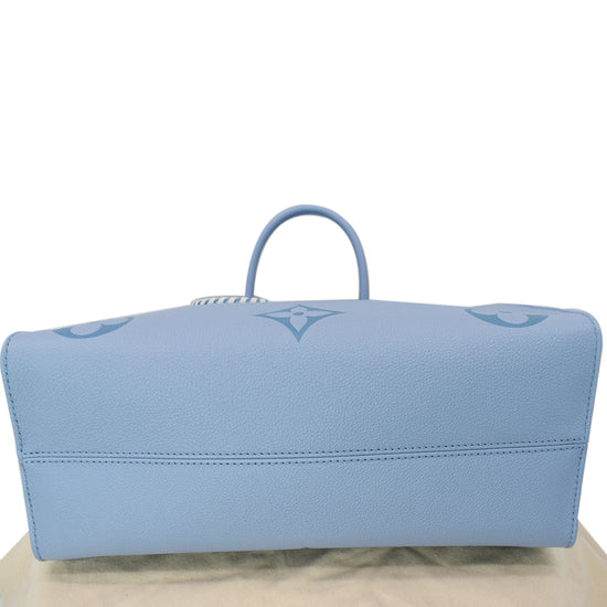 Louis Vuitton Onthego MM By The Pool Empreinte Monogram Giant Summer Blue  Bag