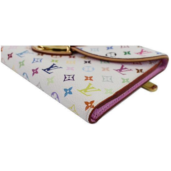 LOUIS VUITTON Monogram Multicolor Eugenie Wallet White 49677