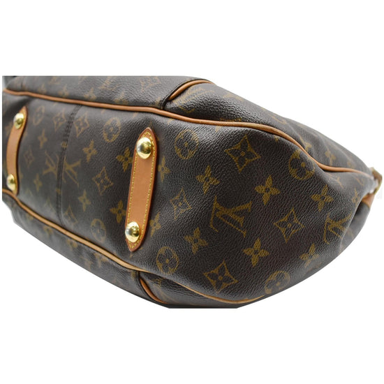 Galliera cloth handbag Louis Vuitton Brown in Cloth - 14813000