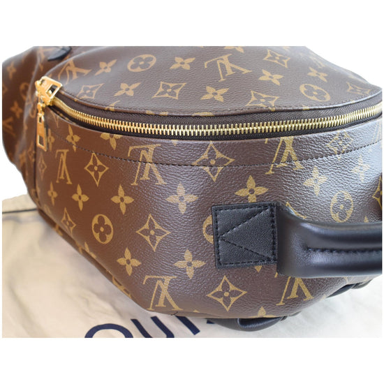 Palm springs cloth backpack Louis Vuitton Brown in Cloth - 22018442