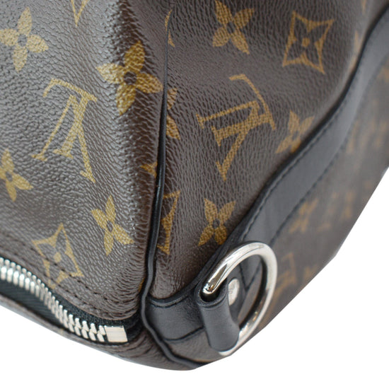 Exceptional Louis Vuitton Keepall travel bag 50 custom monogram canvas  shoulder strap Donald Vs Wolverine by artist PatBo Brown Leather Cloth  ref.275985 - Joli Closet