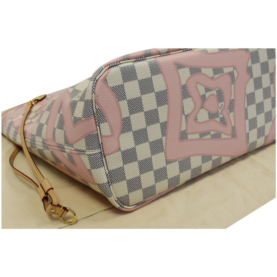 Neverfull Tahitienne Louis Vuitton ist noch nie da Pink Leder ref