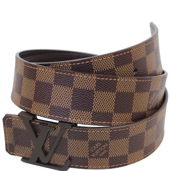 Louis Vuitton - Authenticated Initiales Belt - Cloth Brown for Men, Never Worn, with Tag