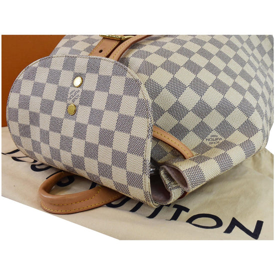 Louis Vuitton Backpack Sperone Damier Azur White Canvas Tote