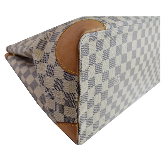 Louis Vuitton Damier Azur Hampstead MM White Cloth ref.166648