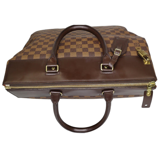 Brown Louis Vuitton Damier Ebene Greenwich PM Travel Bag – Designer Revival