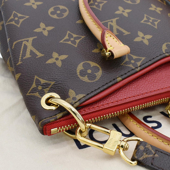 LOUIS VUITTON red and brown Monogram Canvas PALLAS BB Crossbody Bag at  1stDibs