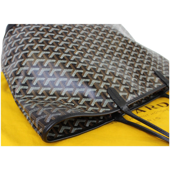 Goyard Goyardine Artois Mm Gold Black Coated Canvas Tote