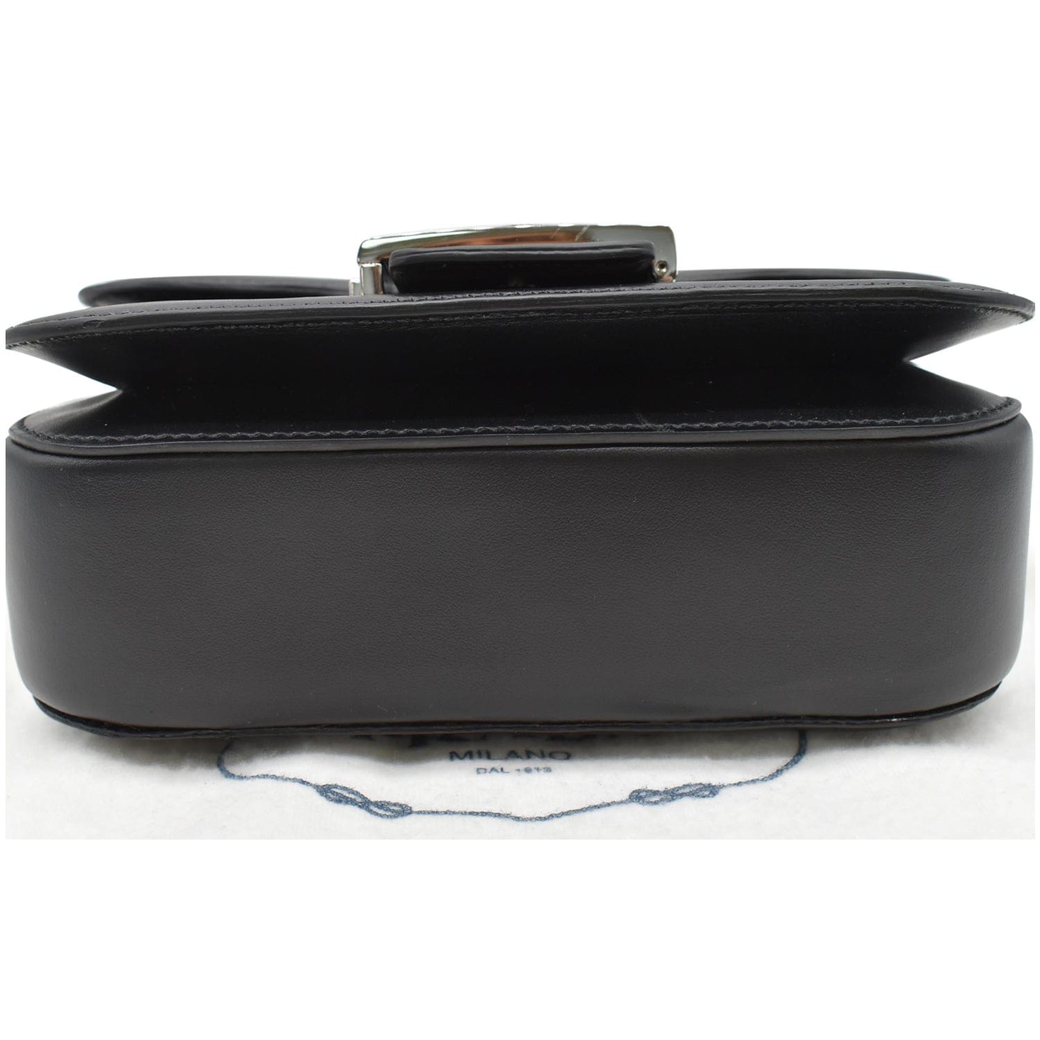 PRADA Nylon Leather Shoulder Bag Black - 15% OFF