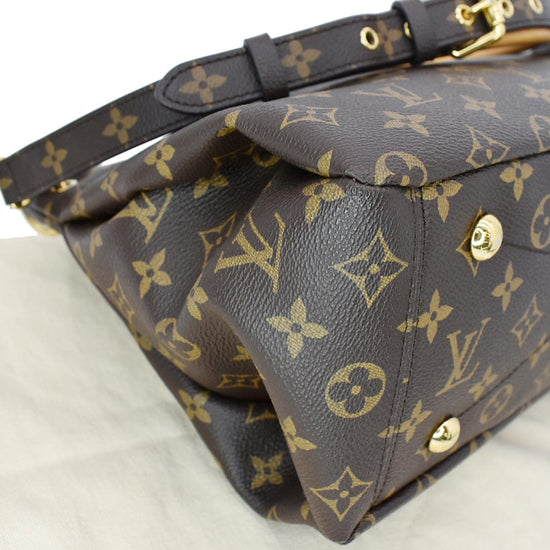 Louis+Vuitton+Pallas+Tote+Brown%2FPurple+Canvas%2FLeather for sale online