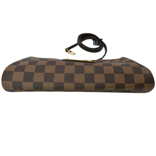 Eva cloth clutch bag Louis Vuitton Brown in Cloth - 29517344