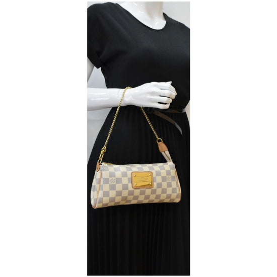 AUTHENTIC Louis Vuitton Eva Clutch Damier Azur PREOWNED (WBA234) – Jj's  Closet, LLC