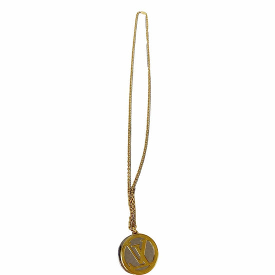 LOUIS VUITTON Louise Long Necklace Gold 603993