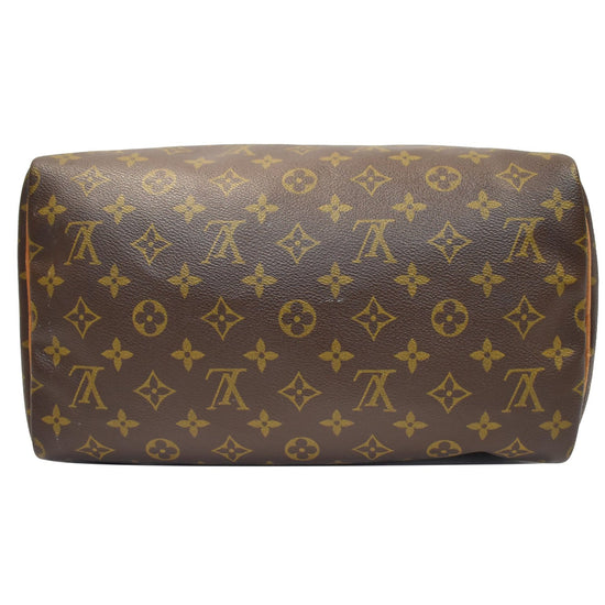 Stunning Louis Vuitton Speedy Handbag 30 in custom monogram canvas Lady  Diana by artist PatBo Brown Leather Cloth ref.263721 - Joli Closet