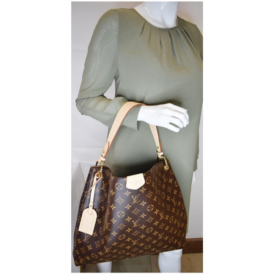 Louis Vuitton Graceful Handbag Monogram Canvas MM Brown 2181673