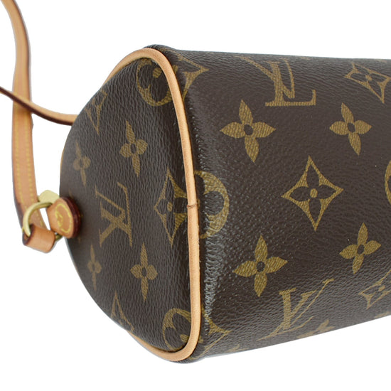 Nano noé cloth crossbody bag Louis Vuitton Brown in Cloth - 28857023