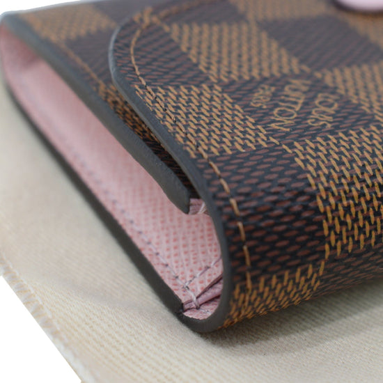 LOUIS VUITTON Rosalie Monogram Canvas Coin Wallet Rose Ballerine