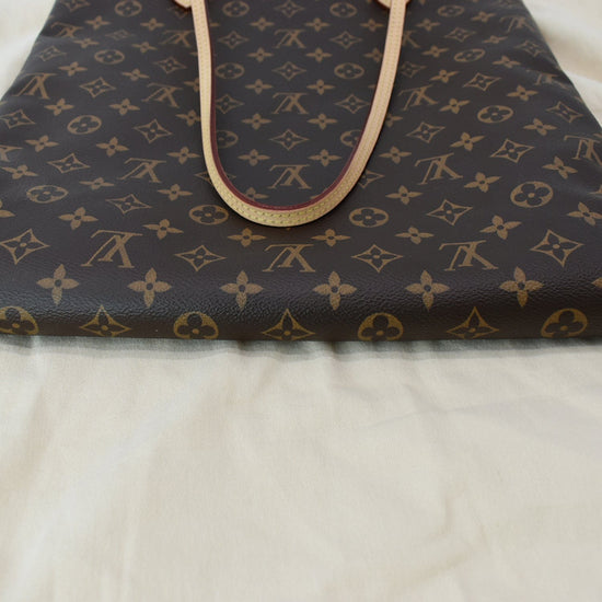 Carry all cloth handbag Louis Vuitton Brown in Cloth - 32570921