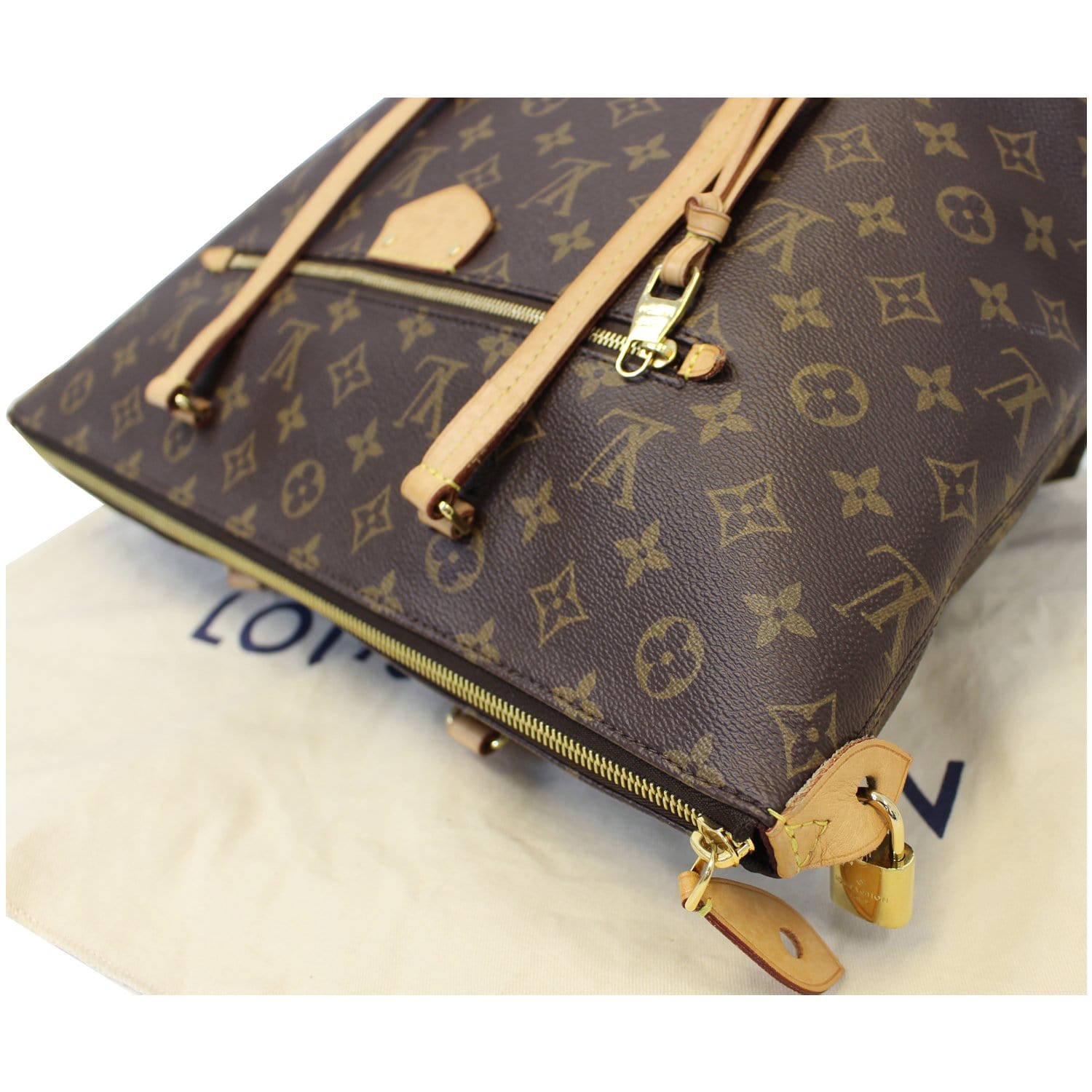 LOUIS VUITTON Iena MM Monogram Canvas Shoulder Bag Brown-US