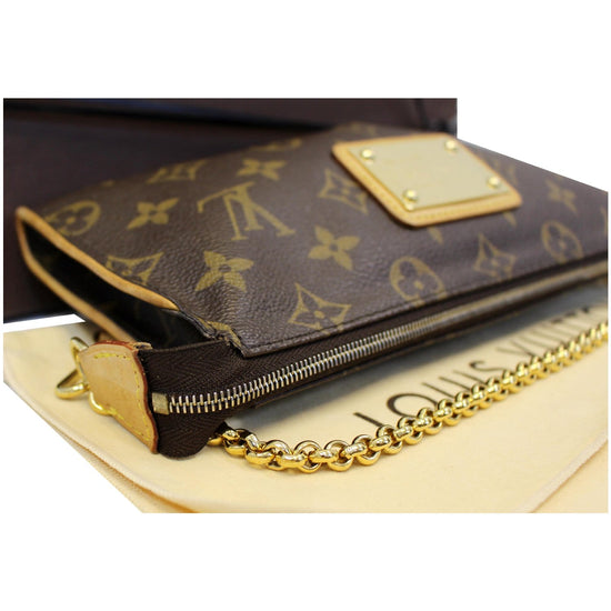 Louis Vuitton Sophie Clutch Monogram (With Leather Strap) Brown in Coated  Canvas with Gold-tone - US