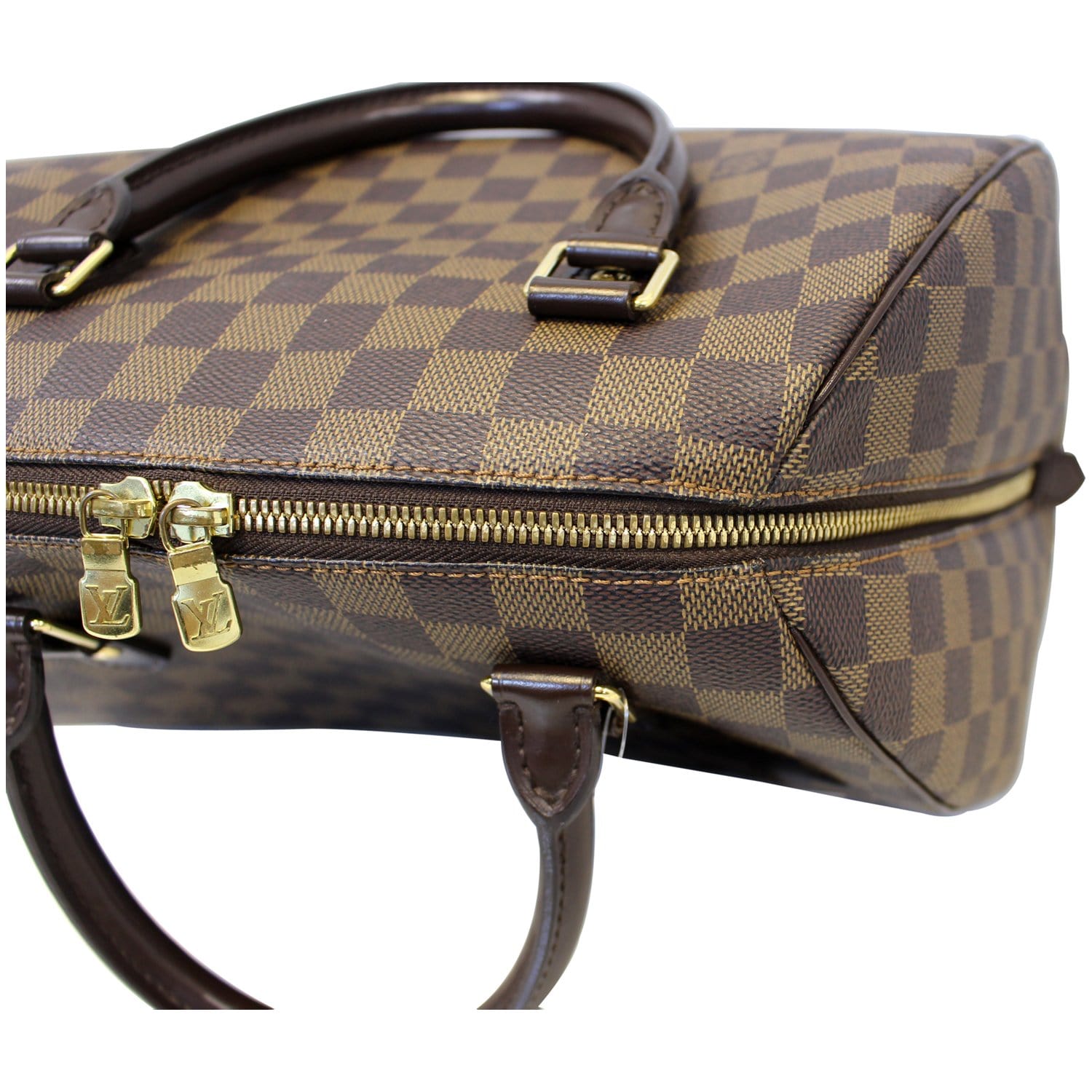 LOUIS VUITTON Ribera MM Damier Ebene Brown Satchel Bag