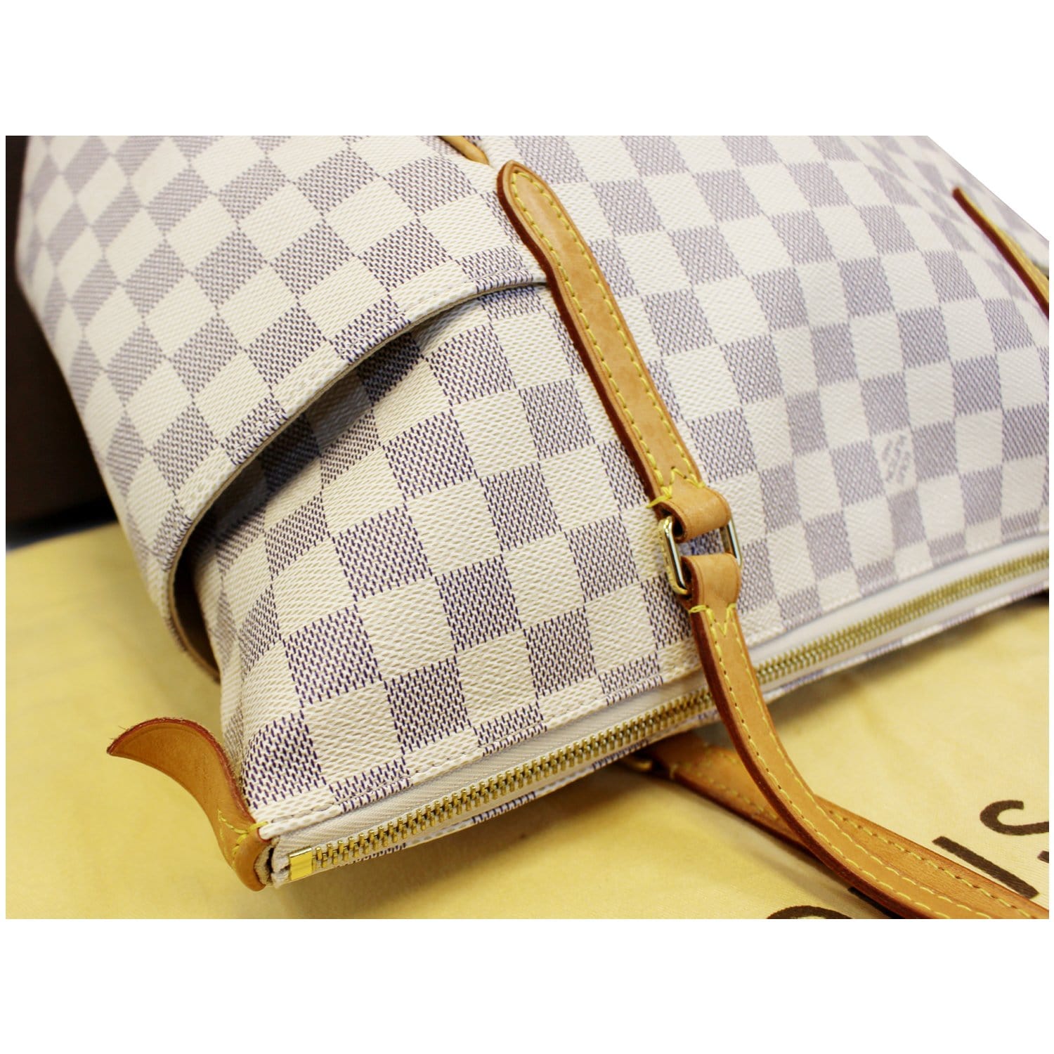 LOUIS VUITTON Totally MM Damier Azur Shoulder Handbag