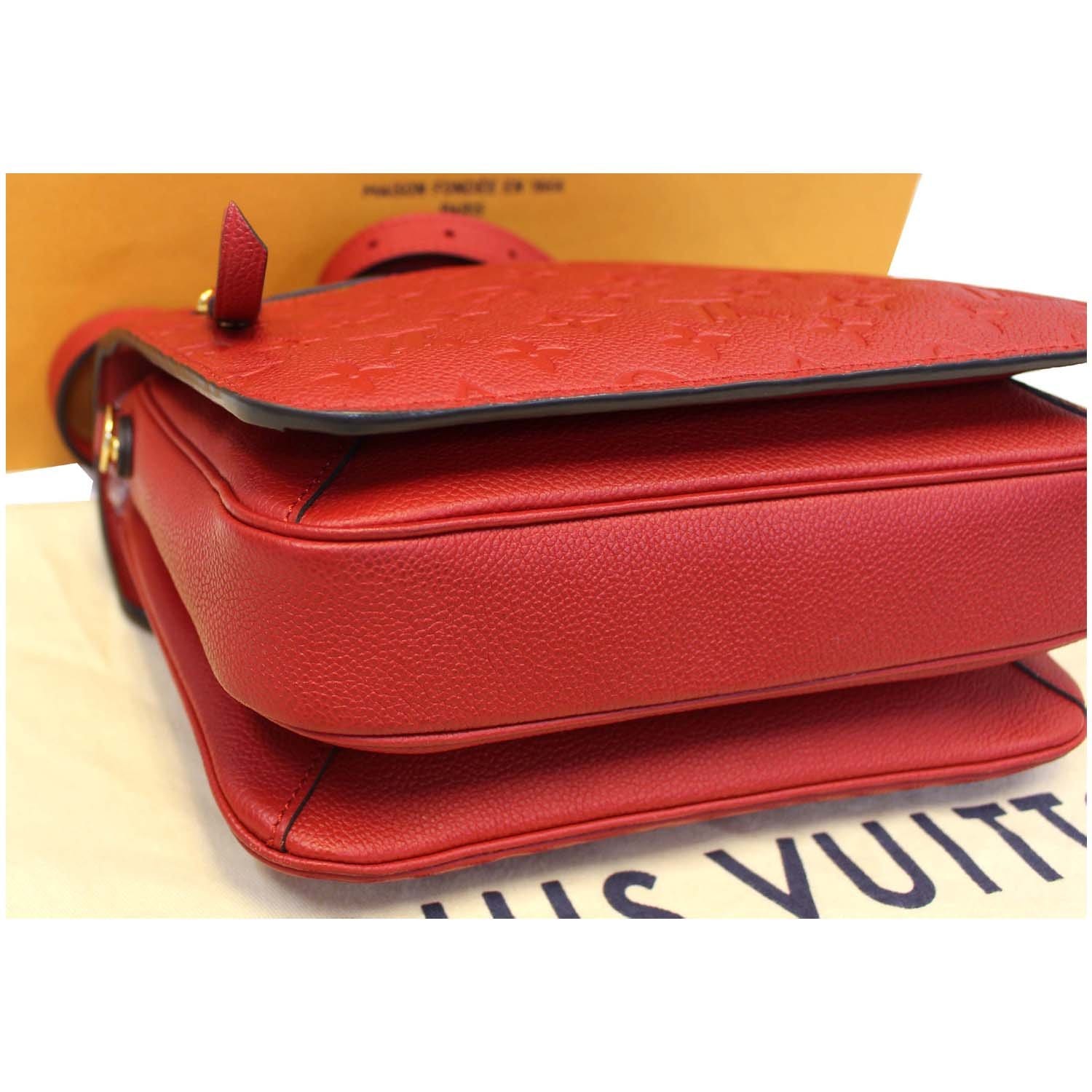 Louis Vuitton Pochette Metis - Lv Empreinte Crossbody Bag Red