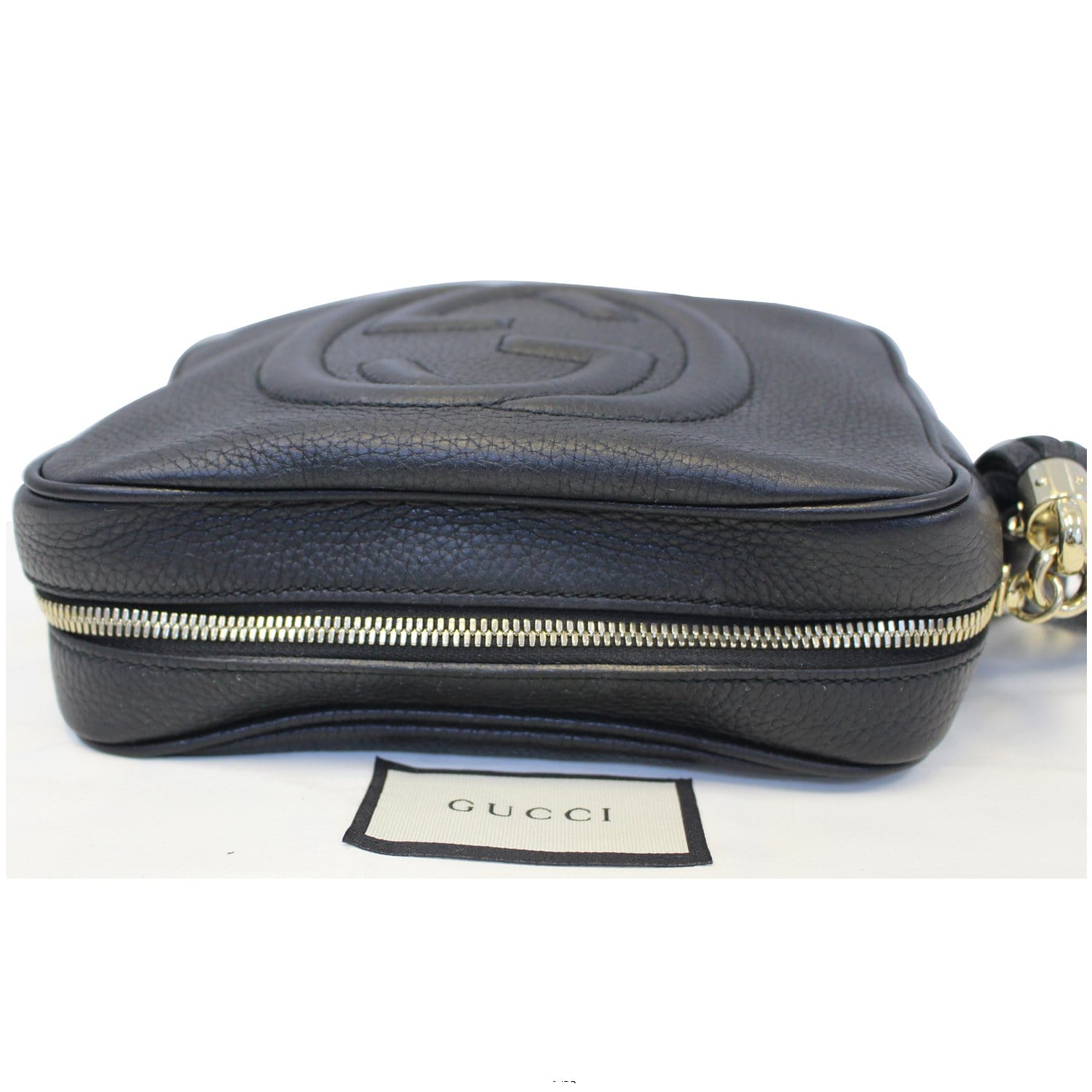 GUCCI Soho Disco Black Leather Crossbody Bag 308364-US