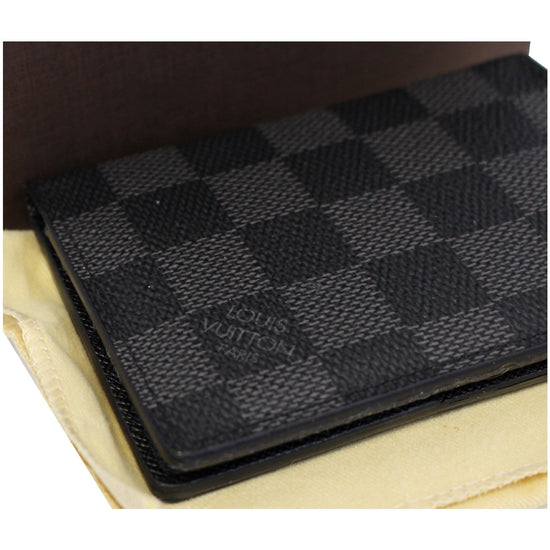 LOUIS VUITTON Damier Graphite Pocket Organizer Card Case Wallet