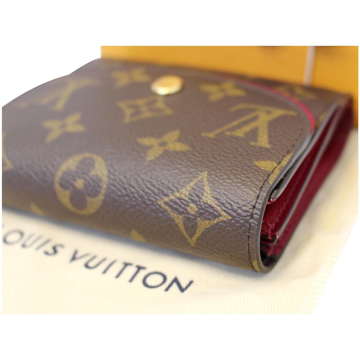 LOUIS VUITTON Ariane Monogram Canvas Wallet Brown/Fuchsia-US