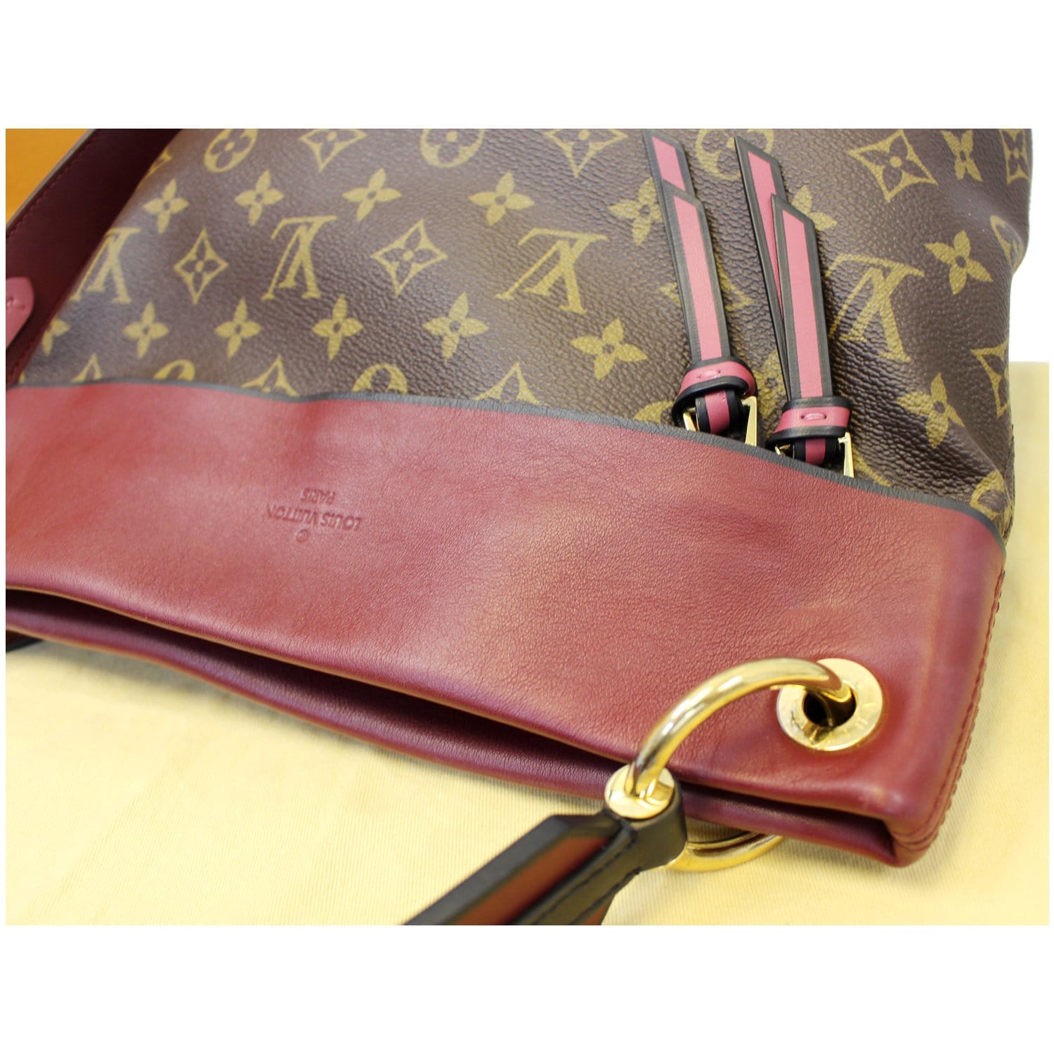 LOUIS VUITTON Tuileries Besace Monogram Canvas Shoulder Bag Rose Bruye-US