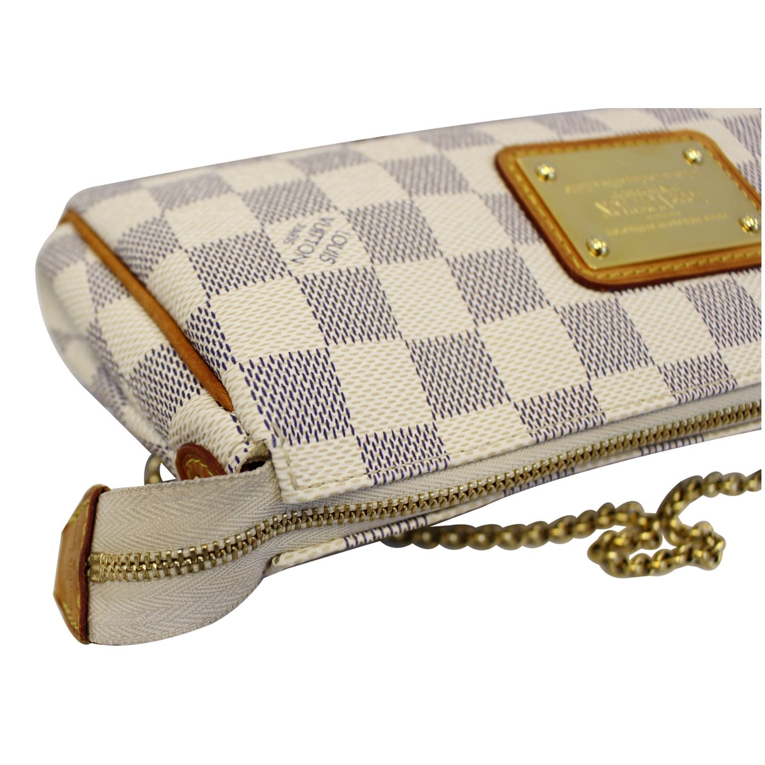 LOUIS VUITTON Damier Azur Eva Clutch Crossbody Bag-US