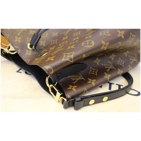 LOUIS VUITTON Neonoe Monogram Canvas Shoulder Bag Black